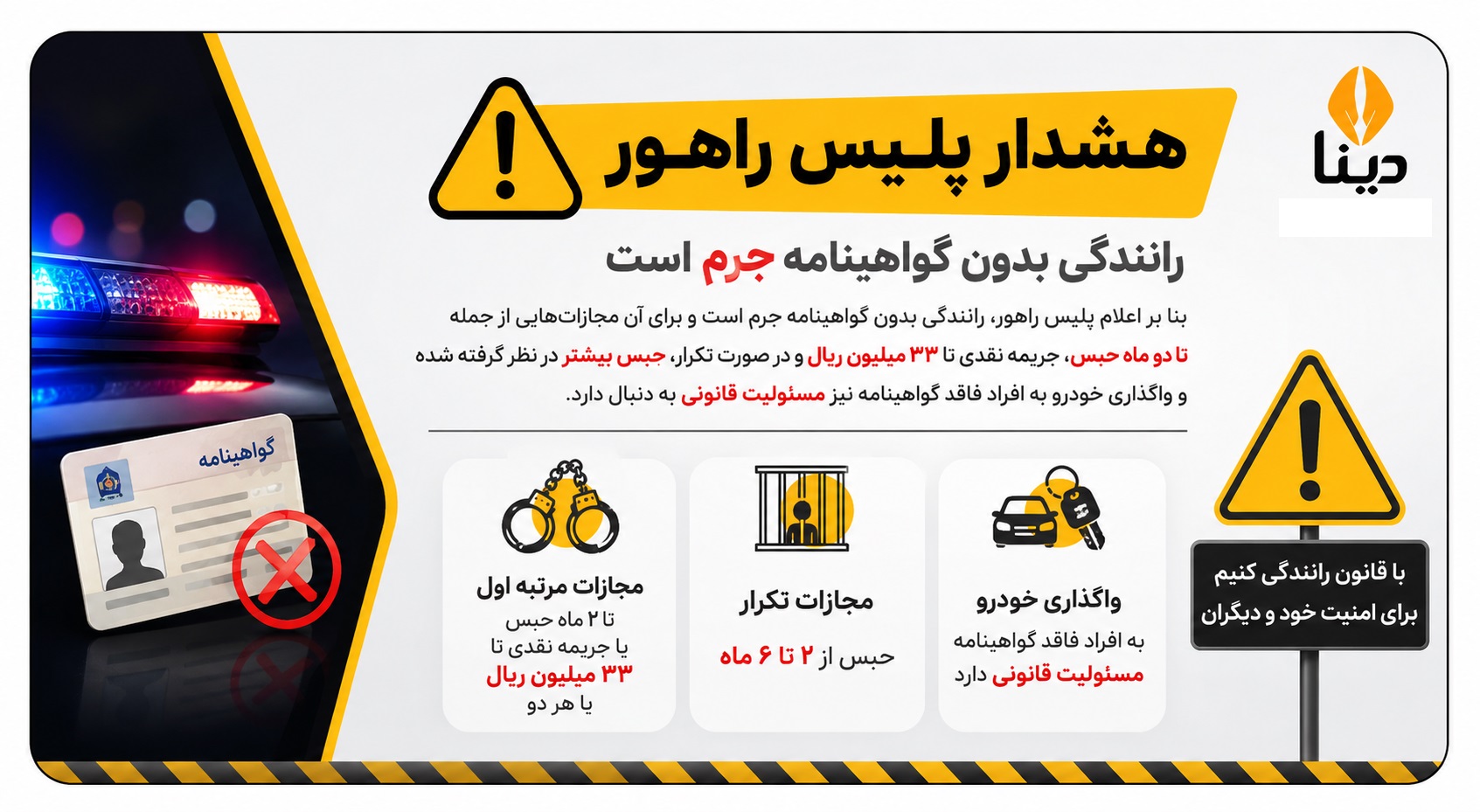 رانندگی بدون گواهینامه